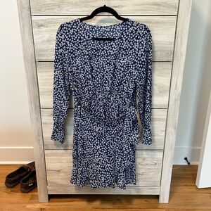 Blue floral dress - size small